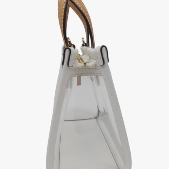 Tory Burch Clear Mini Ella Tote with leather trim - Picture 3 of 4